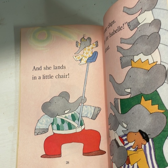 LIKE NEW Vintage 1989 Step into Reading Babar’s Little Circus Star book - Picture 12 of 12